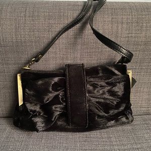 Urban Outfitters Kimchi Blue Black Velvet Clutch